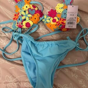 Wild Fable Light Blue Bikini Set